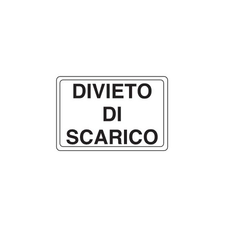 CARTELLI VARI  DIVIETO DI SCARICO PROD5191