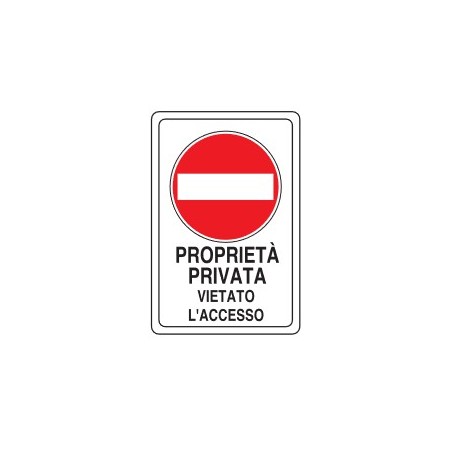 CARTELLI VARI  PROPRIETA' PRIVATA  ... PROD5204
