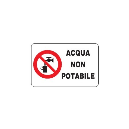 CARTELLI VARI  ACQUA POTABILE/NON POTABILE PROD5266