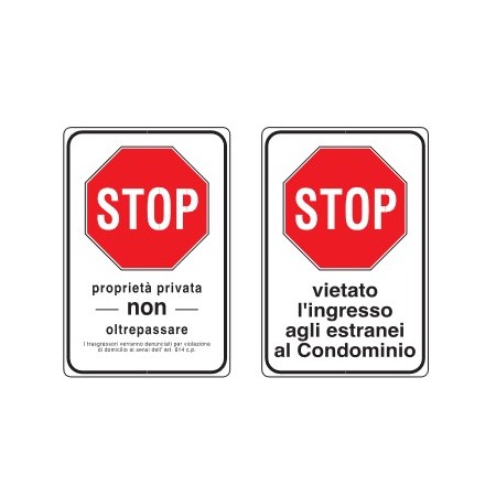 CARTELLI DESCRITTIVI  STOP .. PROD5318