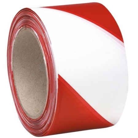 157010-SUPER HELP Nastro segnaletico estensibile  bianco/rosso  PROD1793