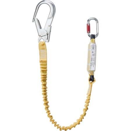 121134 - SAFE FLEX - Cordino anticaduta a fascia elastica con assorbitore di energia PROD2015