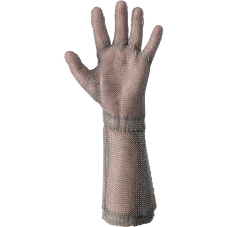 330004 - WILCO CM 15 -  Guanto antiscannamento in maglia d'acciaio inox, con manichetta PROD2218