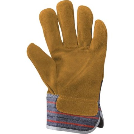 360014 - 88CBS -  Guanto in crosta bovina/tela PROD2453