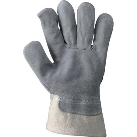 360021 - P 84 -  Guanto in crosta groppone/tela jeans PROD2455