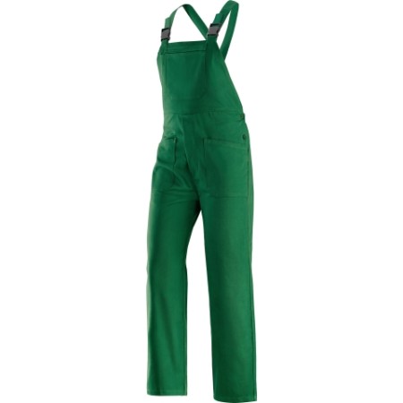 435242 - SUPER/VERDE-  Pantalone con pettorina da lavoro PROD2687