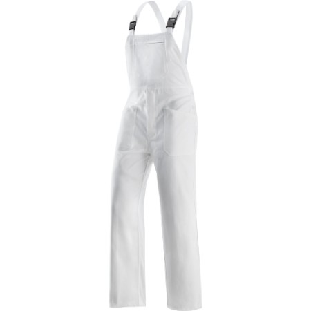 435243 - SUPER/ BIANCO-  Pantalone con pettorina da lavoro PROD2688