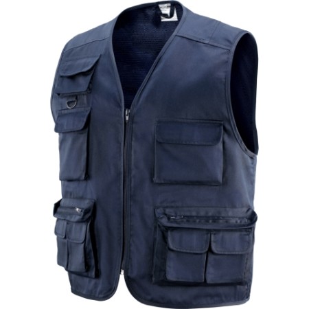 422081 - TOBRUK -  Gilet multitasche in tessuto 65% poliestere - 35% cotone a 1 strato PROD2743