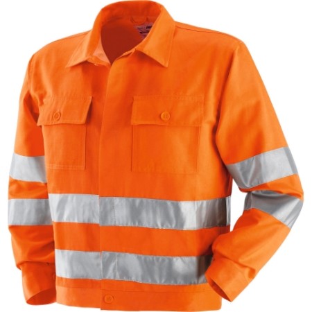 436320 - FUSTAGNO ARANCIO -  Giubbino alta visibilità felpato cotone/poliestere PROD2881