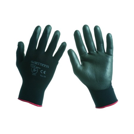 GGU017 - Guanto nylon/poliuretano nero PROD3104