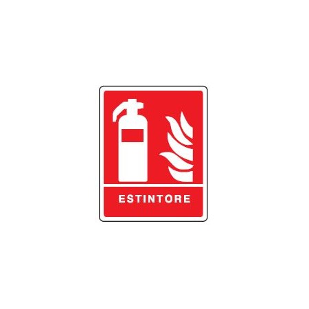 CARTELLI ANTINCENDIO CON AUSILIARIO  ESTINTORE PROD5395