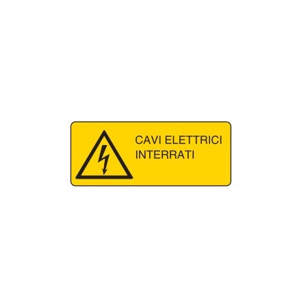 CARTELLI DI PERICOLO   CAVI ELETTRICI INTERRATI PROD4888