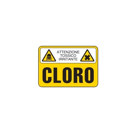 CARTELLI PER SOSTANZE PERICOLOSE  CLORO PROD4951