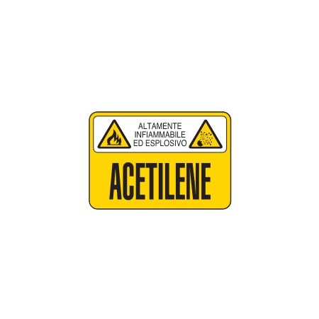 CARTELLI PER SOSTANZE PERICOLOSE  ACETILENE PROD4955