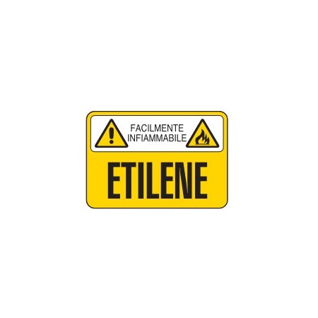 CARTELLI PER SOSTANZE PERICOLOSE  ETILENE PROD4968