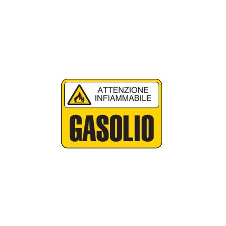 CARTELLI PER SOSTANZE PERICOLOSE  GASOLIO PROD4969