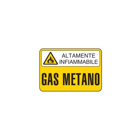 CARTELLI PER SOSTANZE PERICOLOSE  GAS METANO PROD4971