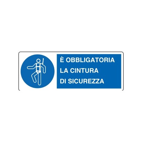 CARTELLI DI OBBLIGO  E' OBBLIGATORIA LA CINTURA ... PROD5102