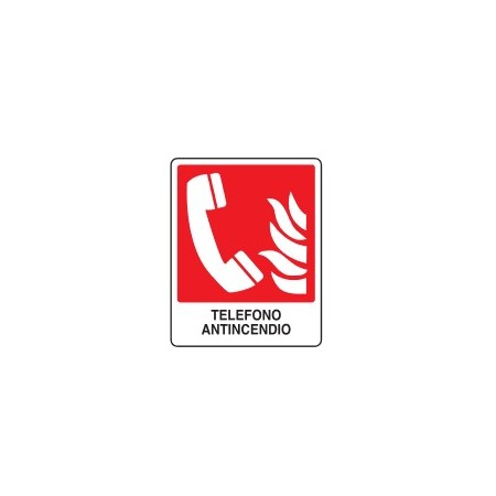 CARTELLI ANTINCENDIO CON AUSILIARIO  TELEFONO ANTINCENDIO PROD5157