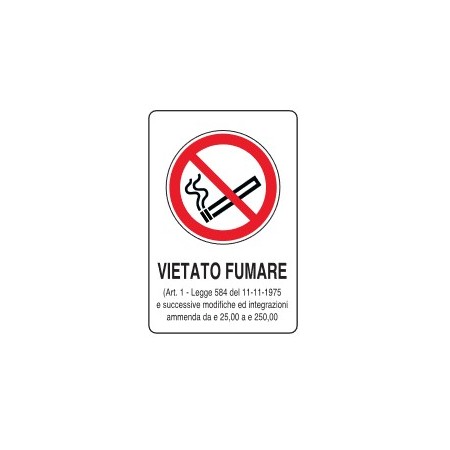 CARTELLI VARI  VIETATO FUMARE  ... PROD5206