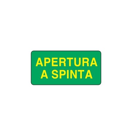 CARTELLO FOTOLUMINESCENTE  APERTURA A SPINTA PROD5212