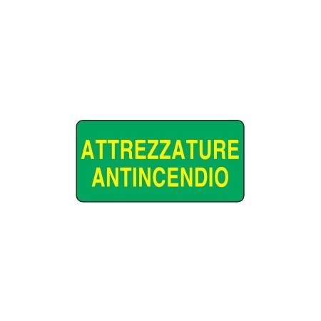 CARTELLO FOTOLUMINESCENTE   ATTREZZATURA ANTINCENDIO PROD5213