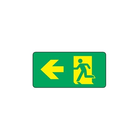 CARTELLO FOTOLUMINESCENTE  USCITA D'EMERGENZA  (SOLO PITTOGRAMMA) PROD5221