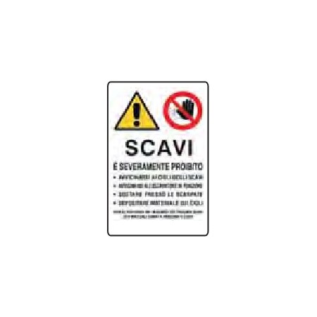 CARTELLI VARI CANTIERI DA LAVORO  SCAVI ... PROD5248