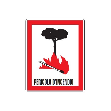 CARTELLI VARI  PERICOLO D' INCENDIO PROD5270